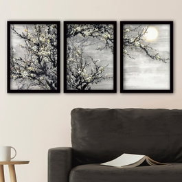 Wallity Cuadro Decorativo Enmarcado Desconocido 3SC118 (3 Piezas)